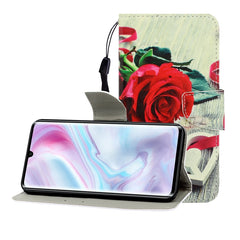 Colored Drawing Horizontal Flip Leather Case with Holder & Card Slot & Wallet, For Galaxy A31