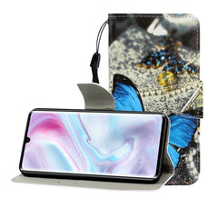 Colored Drawing Horizontal Flip Leather Case with Holder & Card Slot & Wallet, For Galaxy A31