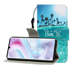 Colored Drawing Horizontal Flip Leather Case with Holder & Card Slot & Wallet, For Galaxy A31