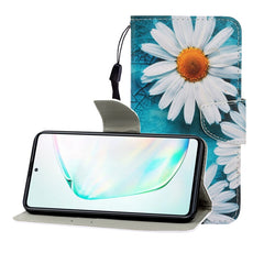 Colored Drawing Horizontal Flip Leather Case with Holder & Card Slot & Wallet, For Galaxy A81