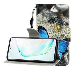 Colored Drawing Horizontal Flip Leather Case with Holder & Card Slot & Wallet, For Galaxy A81