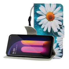 Colored Drawing Horizontal Flip Leather Case with Holder & Card Slot & Wallet, For LG V60