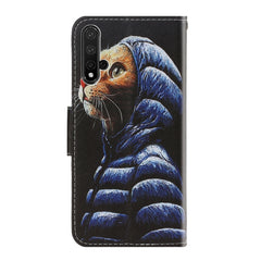 Colored Drawing Horizontal Flip Leather Case with Holder & Card Slot & Wallet