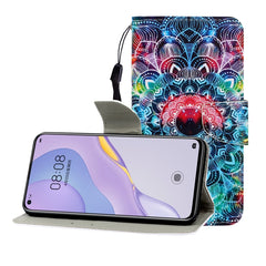 Colored Drawing Horizontal Flip Leather Case with Holder & Card Slot & Wallet, For Huawei Nova 7