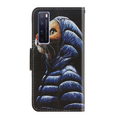 Colored Drawing Horizontal Flip Leather Case with Holder & Card Slot & Wallet