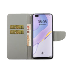 Colored Drawing Horizontal Flip Leather Case with Holder & Card Slot & Wallet