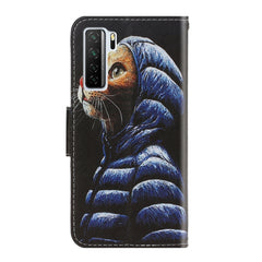 Colored Drawing Horizontal Flip Leather Case with Holder & Card Slot & Wallet, For Huawei Nova 7 SE