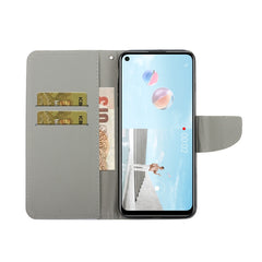 Colored Drawing Horizontal Flip Leather Case with Holder & Card Slot & Wallet, For Huawei Nova 7 SE