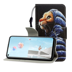 Colored Drawing Horizontal Flip Leather Case with Holder & Card Slot & Wallet, For Huawei Nova 7 SE