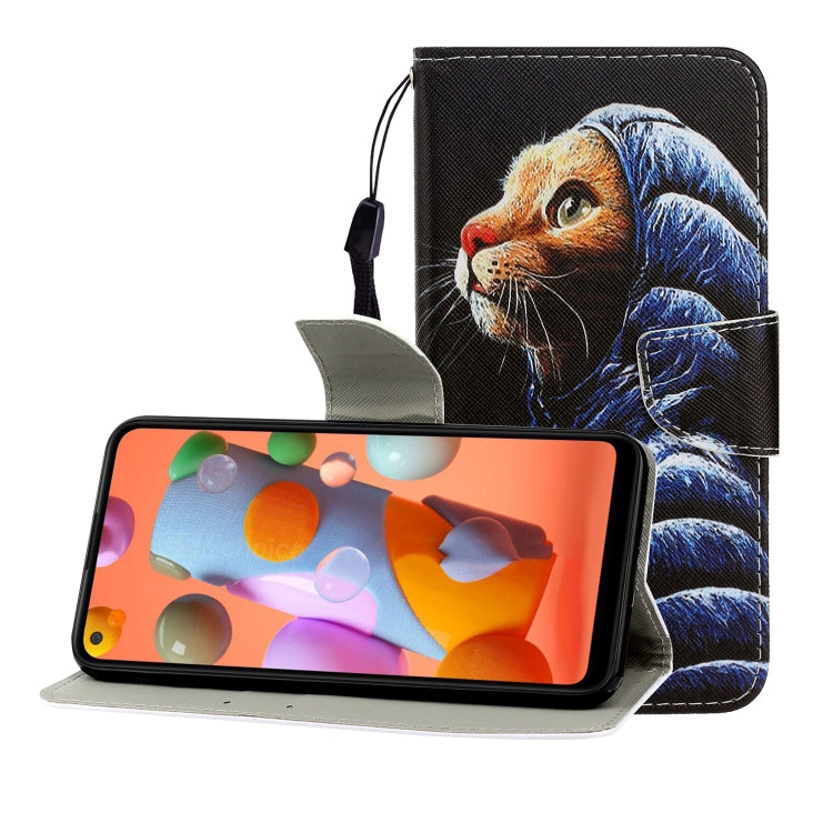 Colored Drawing Horizontal Flip Leather Case with Holder & Card Slot & Wallet