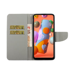 Colored Drawing Horizontal Flip Leather Case with Holder & Card Slot & Wallet