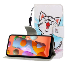 Colored Drawing Horizontal Flip Leather Case with Holder & Card Slot & Wallet
