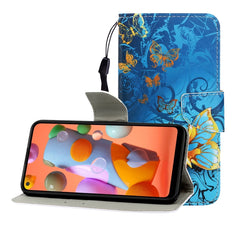 Colored Drawing Horizontal Flip Leather Case with Holder & Card Slot & Wallet