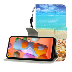 Colored Drawing Horizontal Flip Leather Case with Holder & Card Slot & Wallet