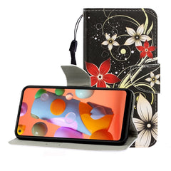 Colored Drawing Horizontal Flip Leather Case with Holder & Card Slot & Wallet