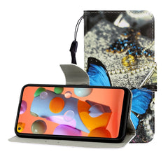 Colored Drawing Horizontal Flip Leather Case with Holder & Card Slot & Wallet