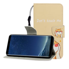 Colored Drawing Horizontal Flip Leather Case with Holder & Card Slot & Wallet, For Galaxy S8