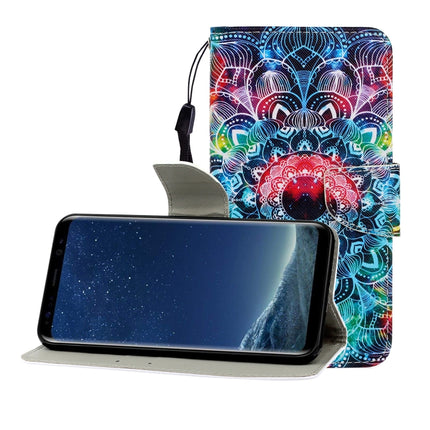 Colored Drawing Horizontal Flip Leather Case with Holder & Card Slot & Wallet