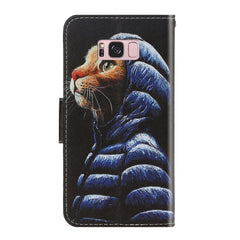 Colored Drawing Horizontal Flip Leather Case with Holder & Card Slot & Wallet