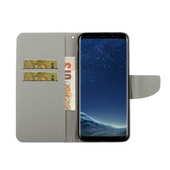 Colored Drawing Horizontal Flip Leather Case with Holder & Card Slot & Wallet