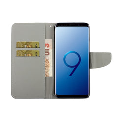 Colored Drawing Horizontal Flip Leather Case with Holder & Card Slot & Wallet