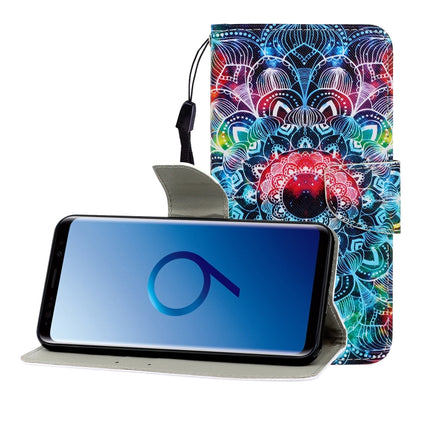 Colored Drawing Horizontal Flip Leather Case with Holder & Card Slot & Wallet