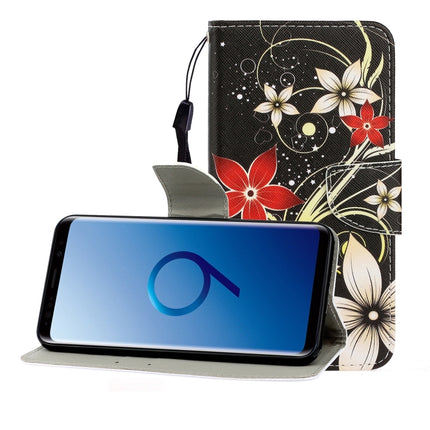 Colored Drawing Horizontal Flip Leather Case with Holder & Card Slot & Wallet