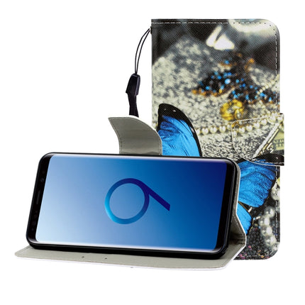 Colored Drawing Horizontal Flip Leather Case with Holder & Card Slot & Wallet