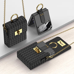 GKK Mini Backpack Slim Phone Case with Ring, For Samsung Galaxy Z Flip3 5G, For Samsung Galaxy Z Flip4, For Huawei P50 Pocket