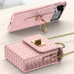 GKK Mini Backpack Slim Phone Case with Ring, For Samsung Galaxy Z Flip3 5G, For Samsung Galaxy Z Flip4, For Huawei P50 Pocket
