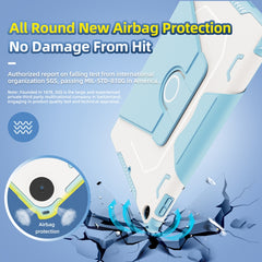 360 Degree Rotating Armored Smart Tablet Leather Case, For iPad 9.7 2018/2017 / Air 1/Air 2, For iPad 10.2 2021, For Samsung Galaxy Tab A8 10.5 2021