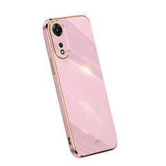XINLI Straight Edge 6D Electroplate TPU Phone Case