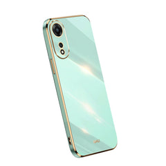 XINLI Straight Edge 6D Electroplate TPU Phone Case