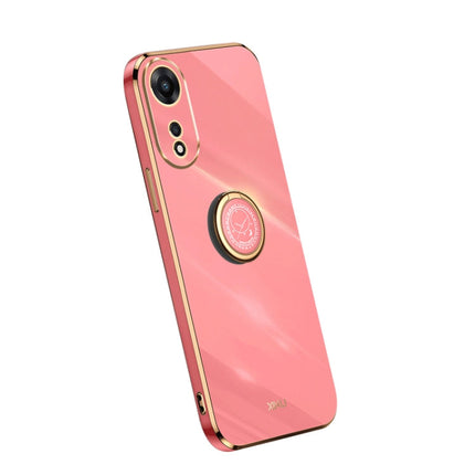 XINLI Straight Edge Electroplate TPU Phone Case with Ring, For OPPO A1 Pro 5G, For Realme 10 4G, For OPPO Reno9 5G
