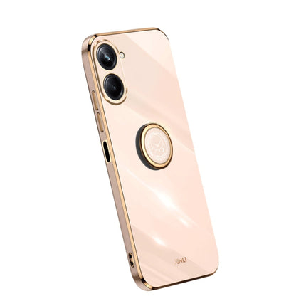 XINLI Straight Edge Electroplate TPU Phone Case with Ring, For OPPO A1 Pro 5G, For Realme 10 4G, For OPPO Reno9 5G