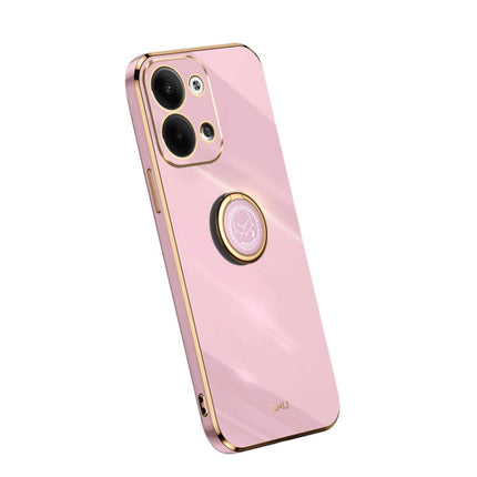 XINLI Straight Edge Electroplate TPU Phone Case with Ring, For OPPO A1 Pro 5G, For Realme 10 4G, For OPPO Reno9 5G