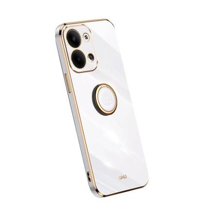 XINLI Straight Edge Electroplate TPU Phone Case with Ring, For OPPO A1 Pro 5G, For Realme 10 4G, For OPPO Reno9 5G