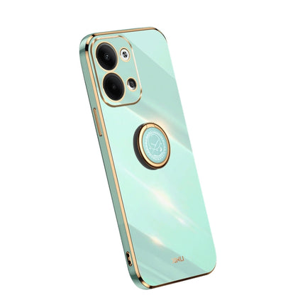 XINLI Straight Edge Electroplate TPU Phone Case with Ring, For OPPO A1 Pro 5G, For Realme 10 4G, For OPPO Reno9 5G