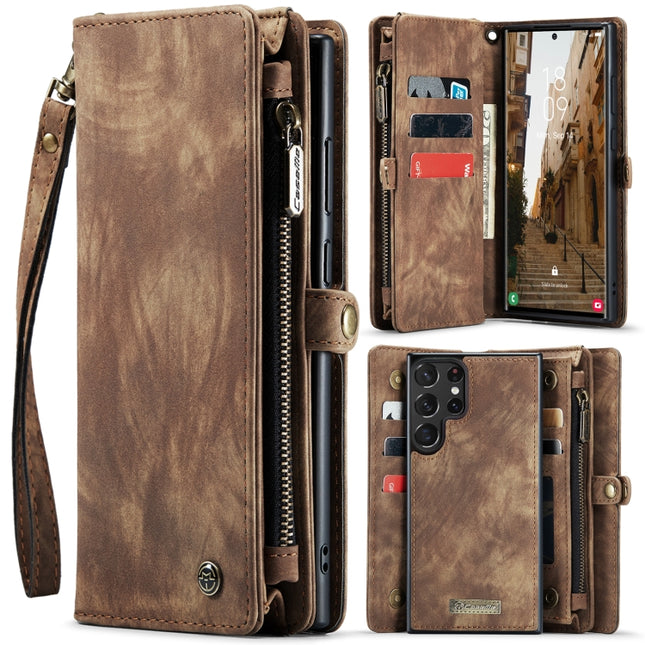 CaseMe 008 Detachable Multifunctional Leather Phone Case, For Samsung Galaxy S23 5G, For Samsung Galaxy S23+ 5G, For Samsung Galaxy S23 Ultra 5G