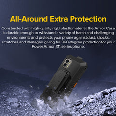 Ulefone Back Clip Phone Case with Carabiner, For Ulefone Power Armor X11 Pro