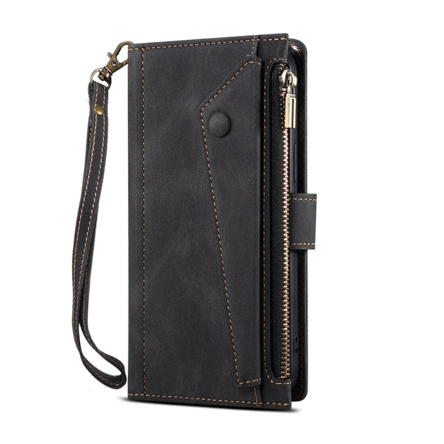 ESEBLE Retro Frosted Horizontal Flip Leather Phone Case, For Samsung Galaxy S23 Ultra 5G