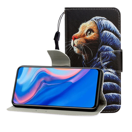 Colored Drawing Horizontal Flip Leather Case with Holder & Card Slot & Wallet, For Huawei P Smart Z / Y9 Prime (2019)