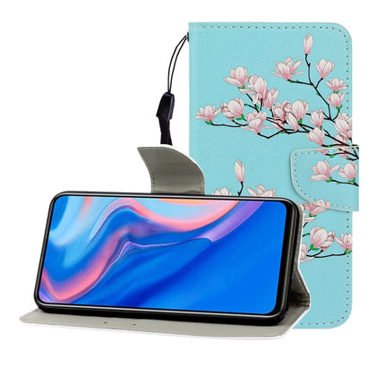 Colored Drawing Horizontal Flip Leather Case with Holder & Card Slot & Wallet, For Huawei P Smart Z / Y9 Prime (2019)