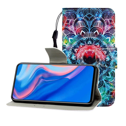 Colored Drawing Horizontal Flip Leather Case with Holder & Card Slot & Wallet, For Huawei P Smart Z / Y9 Prime (2019)
