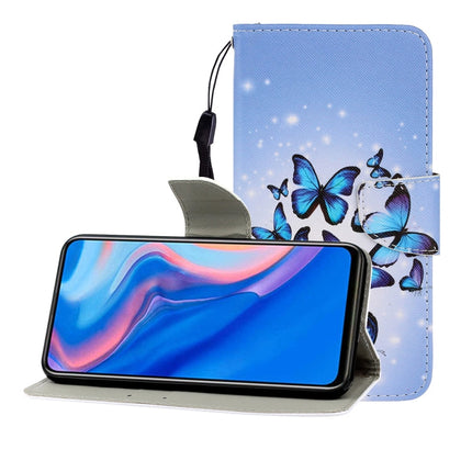 Colored Drawing Horizontal Flip Leather Case with Holder & Card Slot & Wallet, For Huawei P Smart Z / Y9 Prime (2019)