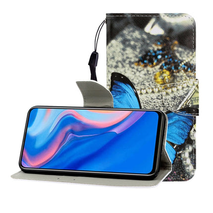 Colored Drawing Horizontal Flip Leather Case with Holder & Card Slot & Wallet, For Huawei P Smart Z / Y9 Prime (2019)