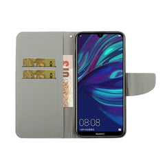 Colored Drawing Horizontal Flip Leather Case with Holder & Card Slot & Wallet, For Huawei Enjoy 9