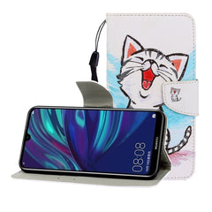 Colored Drawing Horizontal Flip Leather Case with Holder & Card Slot & Wallet, For Huawei Enjoy 9