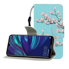 Colored Drawing Horizontal Flip Leather Case with Holder & Card Slot & Wallet, For Huawei Enjoy 9