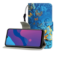 Colored Drawing Horizontal Flip Leather Case with Holder & Card Slot & Wallet, For Huawei Enjoy 10S